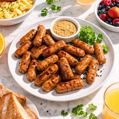 Mini breakfast sausages