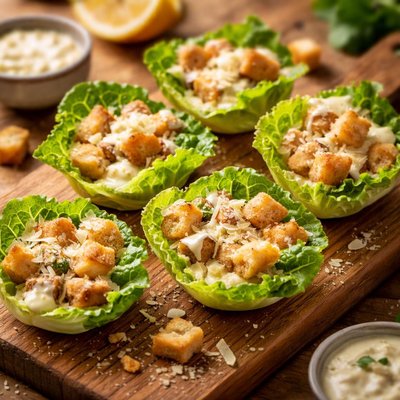 Mini caesar salad