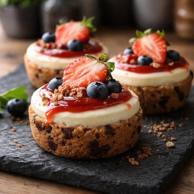 Mini cheescake cookie