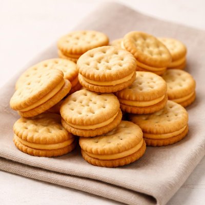 Mini cheese sandwich crackers