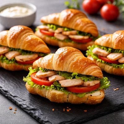 Mini chicken croissant