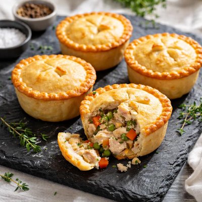Mini chicken pies