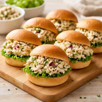 迷你鸡肉沙拉三明治