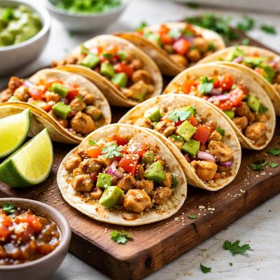 Mini tacos de pollo