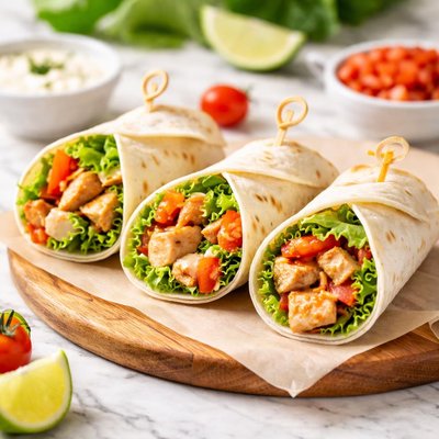 Mini chicken wrap