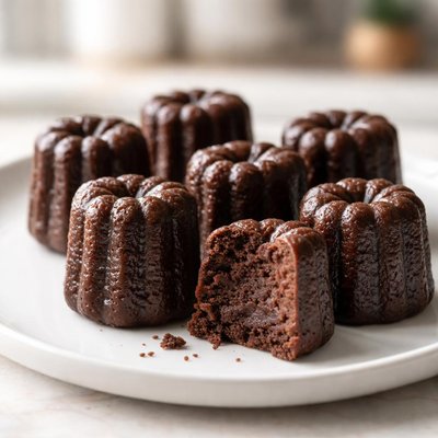 Mini chocolate canele