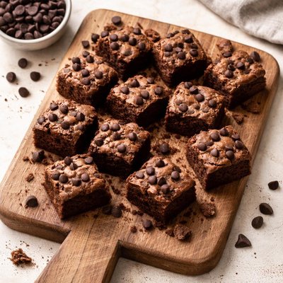 Mini chocolate chip brownie