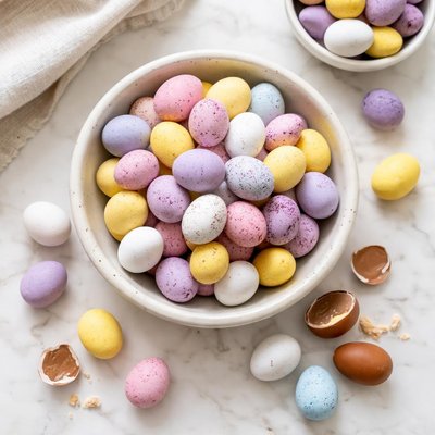 Mini chocolate easter eggs