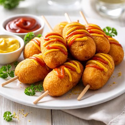 Mini corn dog