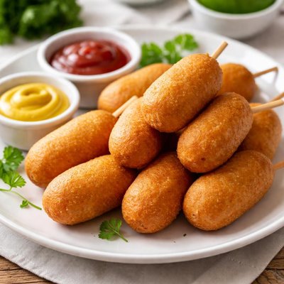 Mini corn dogs