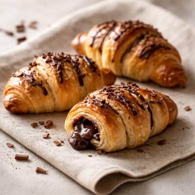 Mini croissant chocolate