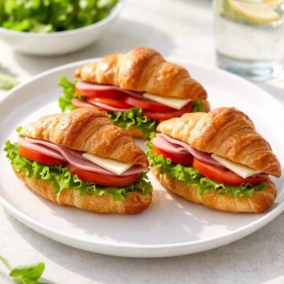 Mini croissant sandwich