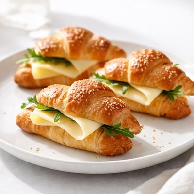 Mini croissant with cheese