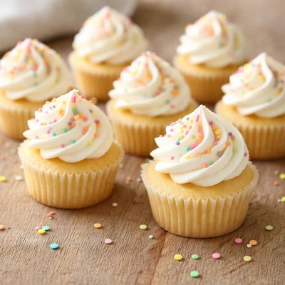 Mini cupcake with frosting