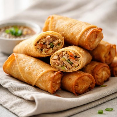 Mini egg rolls pork vegetable