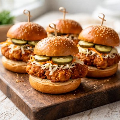 小炸鸡汉堡