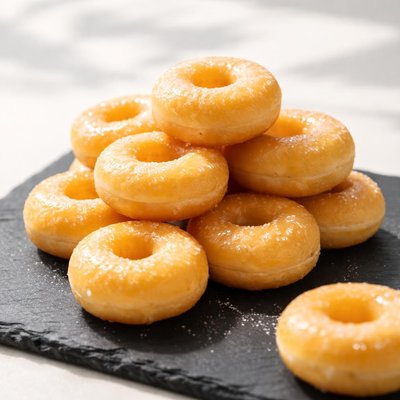 Mini glazed doughnut