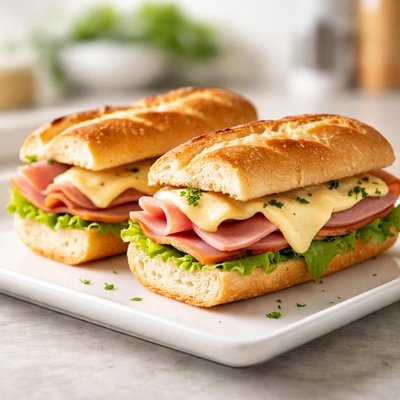 ミニハムとチーズのバゲット