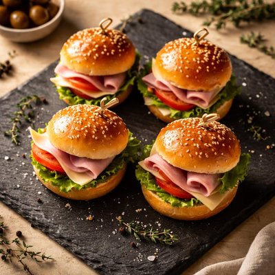 Mini bocadillo de jamón