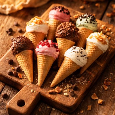 Mini ice cream cones