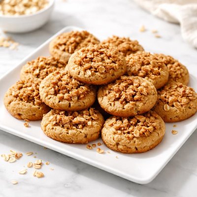 Mini oatmeal cookie crumble cookies