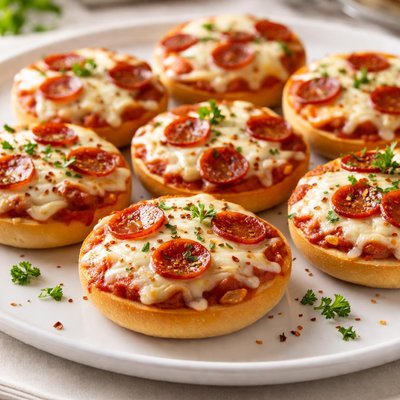 Mini pizza bagels