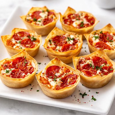 Mini pizza cups