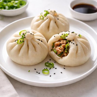 Mini pork bao