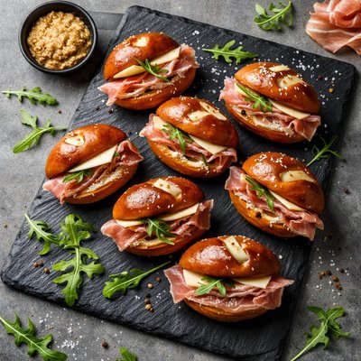 迷你火腿椒盐脆饼