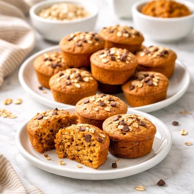 Mini protein pumpkin muffin