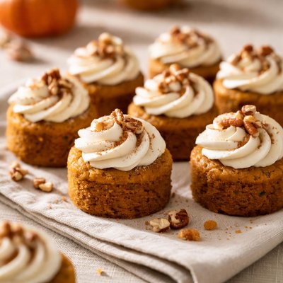 Mini pumpkin cake bites