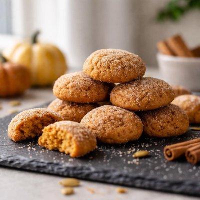 Mini pumpkin cookies