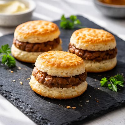 Mini sausage biscuit
