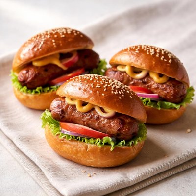 迷你香肠三明治