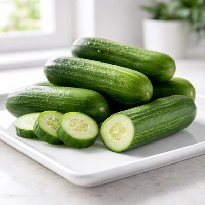 Mini seedless cucumbers