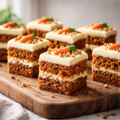 Mini slice carrot cake