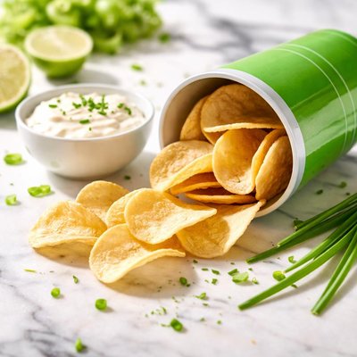 Mini sour cream pringles