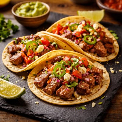 Mini steak tacos