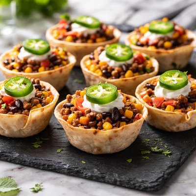 Mini taco cups