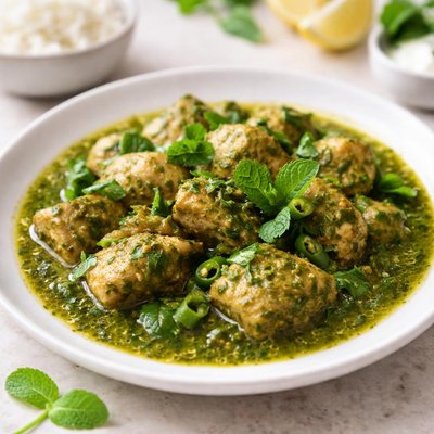 Mint chicken curry