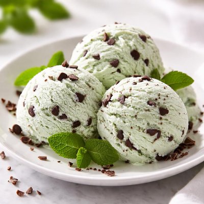 Mint chip ice cream