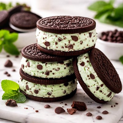 Mint chocolate chip oreo