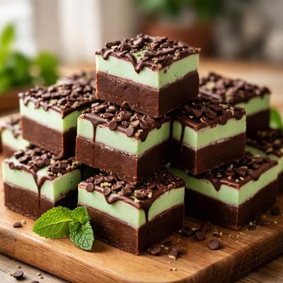 Mint chocolate fudge