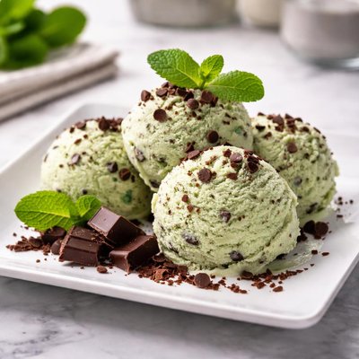 Mint chocolate protein ice cream