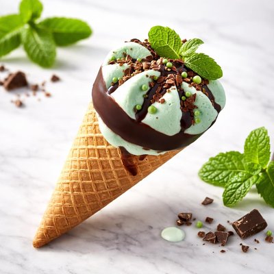 Mint cornetto