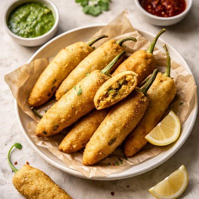Mirchi stuffed bajji