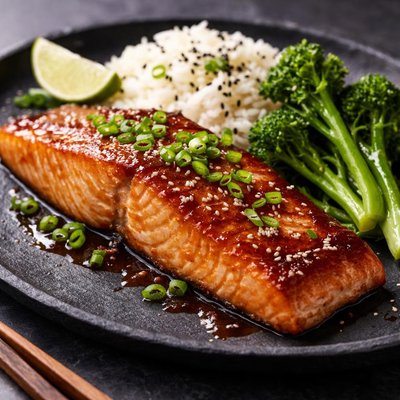 Miso ginger salmon