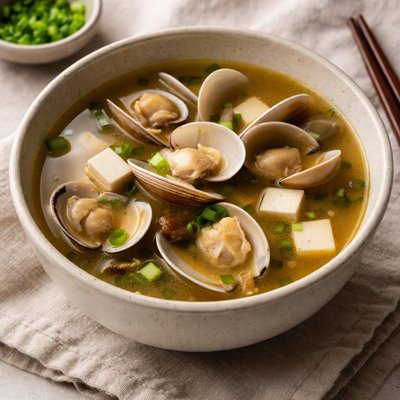 Miso soup with clams