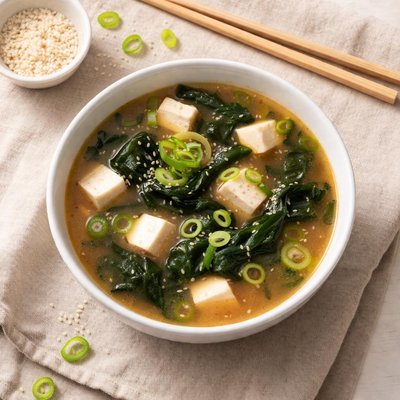 Miso soup with seaweed