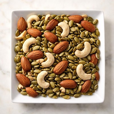 Mixed almond cashew pumpkin seeds